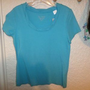 Chico's Twisted Collar Cotton Tee NWT XS/S